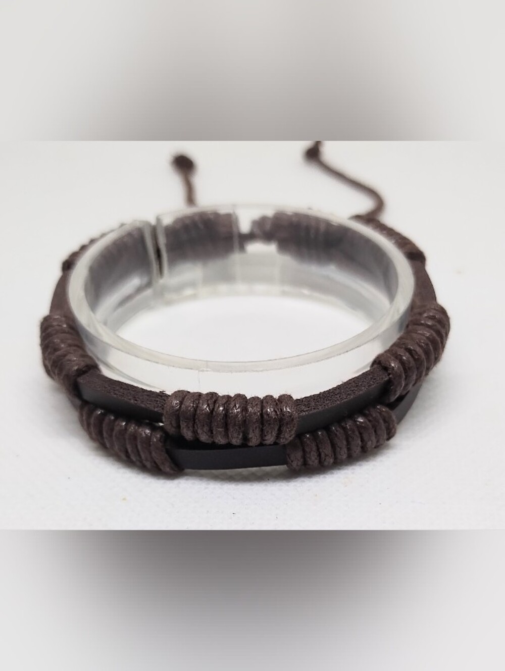 Men's‎ Leather Bracelet Layered Brown Jewelry New G13
